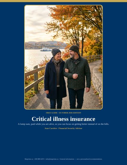 Critical illness insurance — guide PDF
