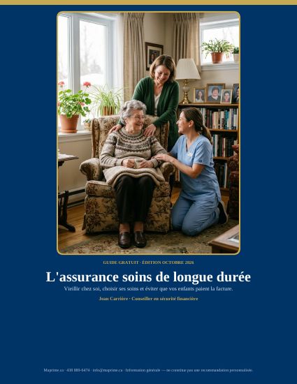 L'assurance soins de longue durée — PDF