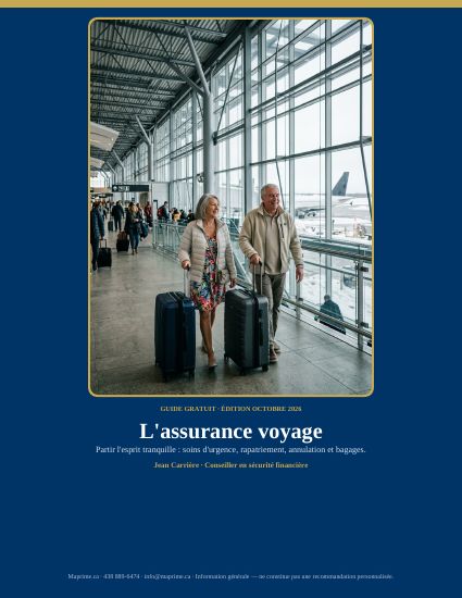 L'assurance voyage — guide PDF
