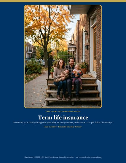 Term life insurance — PDF